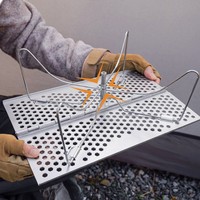 Table pliante ultra-légère en alliage d'aluminium, style glamping, portable pour pique-niques, barbecues et plage