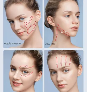 Chuyên nghiệp Microcurrent cho vẻ đẹp EMS massager với LED trị liệu cho khuôn mặt và cổ cơ thể Giảm Béo