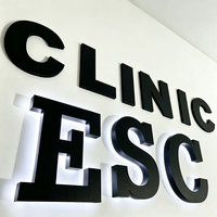 Letrero Comercial para Tienda, Letrero LED Personalizado con Logotipo, Letreros 3D Retroiluminados para Pared, Letras con Luz LED