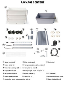 Kit de culture intérieure intelligent professionnel avec contrôle par application - Système hydroponique géré par Wi-Fi, Agriculture urbaine esthétique - Product Image 4