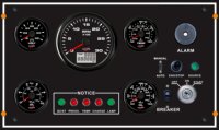 Nouvelle boîte de commande de tableau de bord ECMS 335*200mm avec couvercle pour remplacement des jauges de pression de moteur de bateau et de générateur diesel