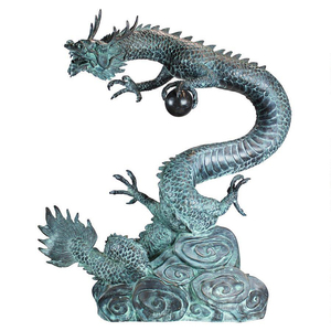 Alta calidad vida tamaño grande al aire libre metal <span class=keywords><strong>Dragon</strong></span> estatua - Product Image 5