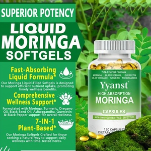 Gélules de Moringa de haute qualité à marque privée : Renforce l'immunité, apporte de l'énergie, favorise la détoxification et soutient la santé des articulations - Product Image 2