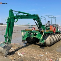Kapal Keruk Pasir Bertenaga Diesel Khusus untuk Segala Medan dengan Penggerak Sekrup, Dilengkapi Mesin dan Pompa untuk Operasi di Kawasan Basah