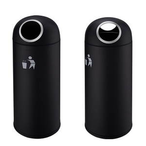 Poubelles cylindriques 10 kg pour usage intérieur et extérieur, idéales pour les centres commerciaux, les bureaux, les entrées d'ascenseurs et les couloirs - Product Image 2