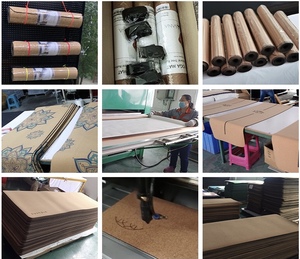 Gimnasio entrenamiento Fitness entrenamiento Tapis de yoga Mat logotipo personalizado orgánico ecológico blanco diseño impreso Natura corcho goma Yoga Mat - Product Image 6