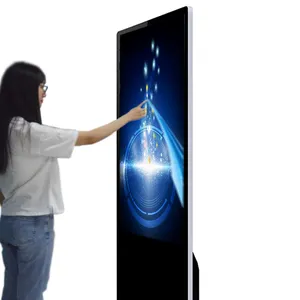 SYET 49" 55" 43"Floor Standing Lcd Touch Screen Advertising Display Digital Signage Kiosk Touch Screen Monitor Wifi Kiosk