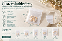 Sacs autocollants en papier glassine, pochettes d'emballage translucides pour bijoux, bagues, boucles d'oreilles et petits accessoires