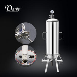 China Hangzhou Fabricantes 304 316 Carcasa de acero inoxidable Filtros de <span class=keywords><strong>alcohol</strong></span> Carcasa sanitaria para filtración de bebidas - Product Image 6