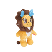 Peluche lion rembourrée en coton PP, peluches lion personnalisables, peluche lion brodée avec OEM ODM