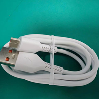 Kabel Data PVC Pengisian Cepat 4-Core 3A YY Micro-USB AZ0074 untuk Ponsel