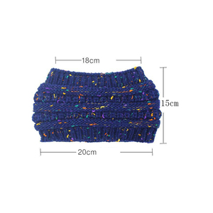 Bonnet tricoté pour femmes, <span class=keywords><strong>laine</strong></span>, décoiffé, chaud, <span class=keywords><strong>oreille</strong></span>, Crochet large, bandeaux colorés, chapeau, bonnets, tricots, 1 pièce DDA1392 - Product Image 6