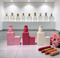 Bouteille de conditionnement cosmétique vide personnalisée de 50, 200, 250, 300 ml, lotion, shampoing, bouteille en plastique carrée avec pompe, bouteille en plastique givrée PCR PET