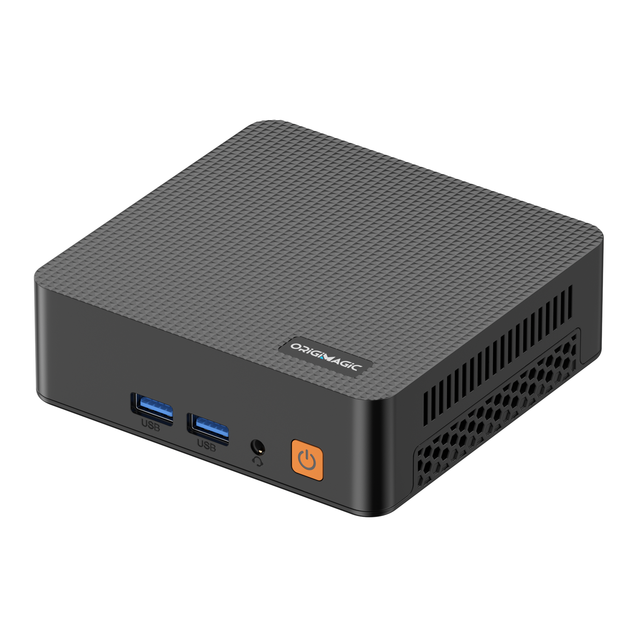 ORIGIMAGIC C5 Mini PC AMD R5 3500U 8GB DDR4 256GB SSD Triple 4K Display Gigabit Ethernet Office Mini Desktop PC
