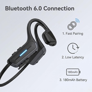 หูฟังแบบเปิดหูสำหรับเล่นกีฬา Bone Conduction BT6.0 พร้อมไฟ LED กันน้ำ IPX5 ชาร์จแบบ Type-C ปลอดภัย - Product Image 5
