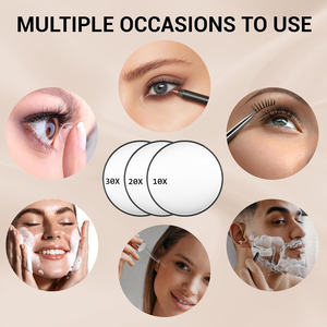 Ventouse de <span class=keywords><strong>miroir</strong></span> grossissant portable <span class=keywords><strong>pour</strong></span> un montage facile, utilisation <span class=keywords><strong>pour</strong></span> le bâton de <span class=keywords><strong>miroir</strong></span> de maquillage sur le <span class=keywords><strong>miroir</strong></span> de douche <span class=keywords><strong>pour</strong></span> épiler les sourcils - Product Image 4