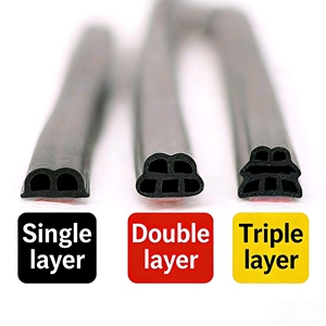 Guarnizione Universale in Gomma EPDM Certificata CE per Portiere <span class=keywords><strong>Auto</strong></span>, Impermeabile e Insonorizzante, a Forma di B, per Protezione Bordi Porta <span class=keywords><strong>Auto</strong></span> - Product Image 6