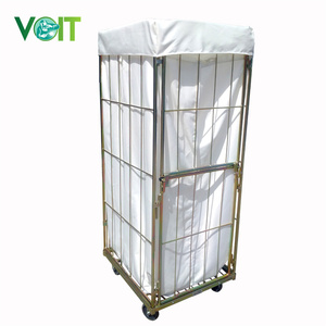قفص غسيل معدني كبير صناعي قابل للطي متين مجلفن - Product Image 3