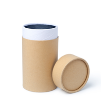 Tube en papier kraft recyclable et adapté à un emballage professionnel de thé, café, bonbons, chocolat et épices