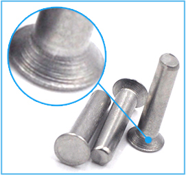 Paku Keling Kepala Panjang Solid Stainless Steel Finishing Mengkilap Tanpa Perawatan Diameter <span class=keywords><strong>2</strong></span>.0mm Grade A2/A4 <span class=keywords><strong>Pilot</strong></span> Point Sesuai Standar ISO 3.2mm - Product Image 4