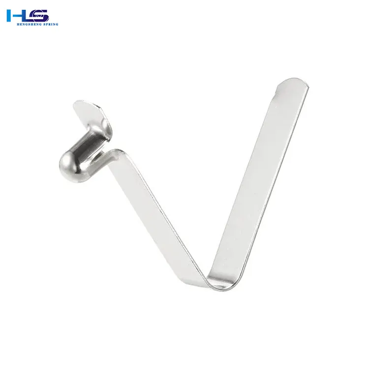Hengsheng Tent Pole Push V Shaped Touch Button Spring Clip for Lock and Tube
