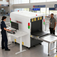 Système de sécurité de scanner de bagages en métal à rayons X de taille moyenne intelligente AI à vue unique 650*500mm avec caméra AI avant et arrière