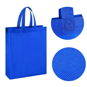 Bolsas de mano no tejidas Bolsas de comestibles reutilizables grandes a granel de pulgadas con asas Bolsa de compras de tela plegable Bolsa de regalo de arcoíris multicolor