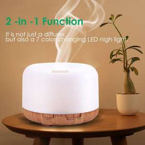 7 Color Changing 500ml Aroma <b>Diffuser</b> Humidifier USB Power Tabletop Essential <b>Oil</b> <b>Diffuser</b> 1-Year Aromatherapy for Household Use - Product Image 4