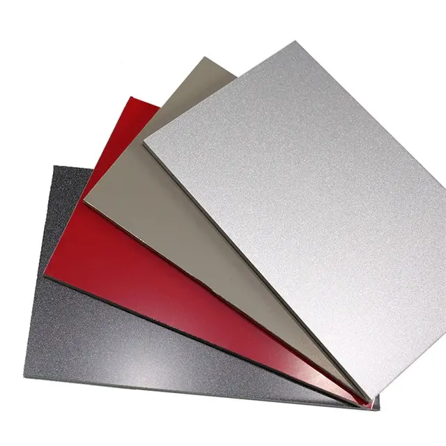Painel composto de alumínio para revestimento exterior, painel brilhante de alta qualidade ACP, cor fosca, 1220x2440mm, 3mm, Alucobond