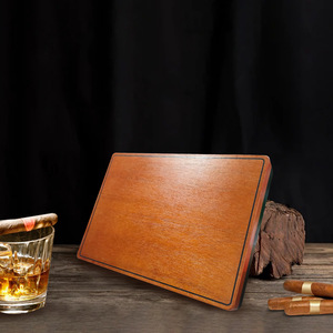 Boîte d'emballage classique pour cigares, en bois massif, 250mm x 179mm x 35mm, étui de présentation rectangulaire résistant à l'humidité pour le stockage des cigares - Product Image 3