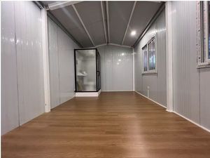 Casa Móvil Moderna de Acero con Techo a Dos Aguas, Cabaña Prefabricada <span class=keywords><strong>Elevada</strong></span> con Porche para Uso Residencial/Resort, Oficina, Villa, Hotel - Product Image 2