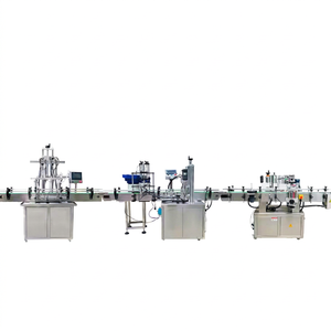 Sistema de Llenado, Sellado, Tapado y Etiquetado de Polvo Totalmente Automático con PLC Eléctrico para Envasado de Alimentos - Product Image 1