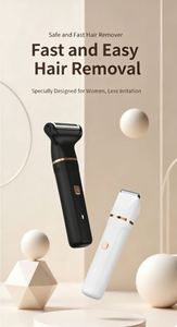 Tondeuse pour femmes 5-en-1 à disque rotatif, pour poils du maillot et du pubis, étanche IPX7, rechargeable, tondeuse indolore pour poils du nez - Product Image 6