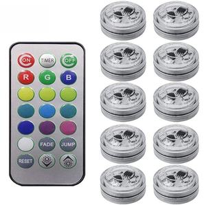 ไฟ LED RGB สำหรับตกแต่งภายในรถยนต์ พร้อมรีโมทไร้สาย ควบคุมบรรยากาศ แสงไฟตกแต่งหลังคาและพื้นที่วางเท้า 1/2/4/8/10 ดวง 12V 10W - Product Image 2