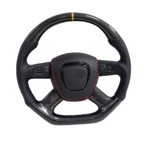 Volante de Fibra de Carbono Real Personalizado de Alta Calidad para <span class=keywords><strong>Audi</strong></span> A4 S4 <span class=keywords><strong>RS4</strong></span> <span class=keywords><strong>B7</strong></span> - Product Image 2