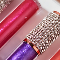 Gloss à lèvres liquide de luxe à paillettes en tube, imperméable, longue tenue, végétalien, sans cruauté, minéral, 50 couleurs pour le maquillage quotidien