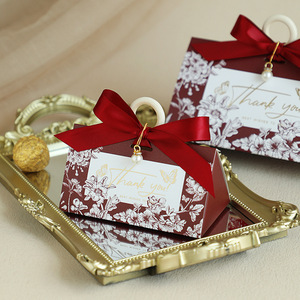 Csmd Trung Quốc Các Nhà Sản Xuất Sẵn Sàng Để Tàu Bán Sỉ Hình Vuông Giá Rẻ Giá DIY Ủng Hộ Bao Bì Kẹo Đỏ Hộp Giấy Cho Đảng - Product Image 4