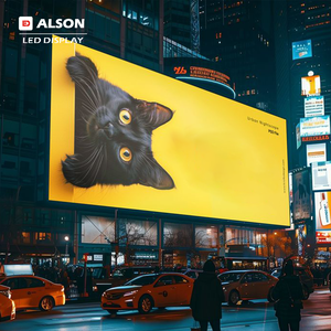 ALSON Écran LED fixe imperméable à l'eau pour la publicité Écran vidéo mural Panneau d'affichage Écran LED extérieur virtuel en <span class=keywords><strong>format</strong></span> 3D - Product Image 1