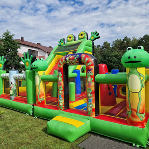 Château gonflable à bas prix, toboggan gonflable, Dvorac Na Napuhavanje Sa Zivotinjama, jungle, <span class=keywords><strong>zoo</strong></span>, château gonflable commercial, souffleur - Product Image 2