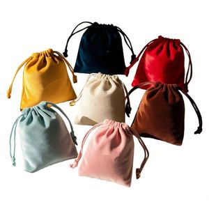 Bolsa de Terciopelo Negra Personalizada con Cordón para Regalo, Bolsa de Terciopelo para Joyería, Bolsas de Terciopelo para Joyería con Logotipo - Product Image 3