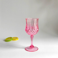 Gobelet en cristal vintage en plastique classique de haute qualité pour la réception de mariage, utilisation à domicile, fête, mariage