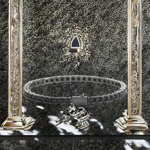 Pulsera de tenis de latón de alta calidad con circonitas cúbicas brillantes de 2 filas estilo Dubái, joyería de moda para fiestas, para hombres y mujeres, estilo hip-hop - Product Image 3
