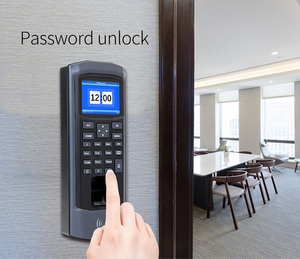 Sistema de control de acceso de tarjeta de identificación de contraseña de huella dactilar biométrica compatible con dispositivo de 25 idiomas para tiempo de entrada y tiempo de espera de empleado - Product Image 5