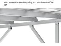 Panneau solaire en aluminium Carport Home PV Panels Canopy Frame Roof Kit avec systèmes d'énergie Structure de montage facile