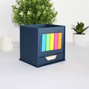 Novedosa Caja Giratoria Multifuncional para Notas con Espacio para Pegar Notas y Guardar Bolígrafos, Ideal para Artículos Promocionales de Papelería - Product Image 3