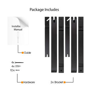 <span class=keywords><strong>2</strong></span> juegos de soporte de madera Scone Kit de lámpara colgante Montaje en pared Proyecto de bricolaje con embalaje de cartón - Product Image 5