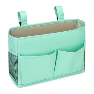 Bolsa <span class=keywords><strong>de</strong></span> Almacenamiento Multiusos para Colgar en la Pared Junto a la Cama, Organizador <span class=keywords><strong>de</strong></span> Cuna para Libros, Tabletas, Revistas, Teléfonos y Controles Remotos - Product Image 2