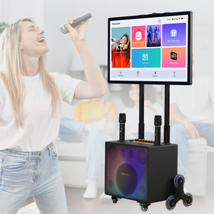 Amplificador de karaoke de 14,1 pulgadas con micrófono de mezcla inalámbrico hogar Ktv jukebox automático sistema de karaoke control host - Product Image 3