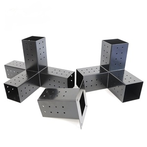 Nhiệm Vụ Nặng Nề Thép Pergola Khung Kit 4 Cánh Tay Kim Loại Pergola 3-Cách Góc Mở Rộng Chân Đế - Product Image 4