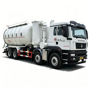 Camion de transport pneumatique Sinotruk 8x4 à moteur diesel, camion d'aspiration de cendres sous vide de 25000 L pour utilisation en centrale électrique - Product Image 1